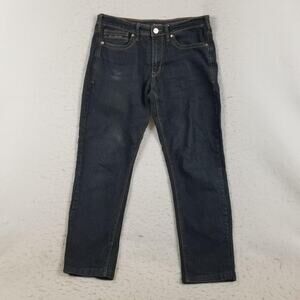 Fried-Denim Jeans Mens 34x32 Dark Wash Slim Stretch Denim Five Pocket Casual